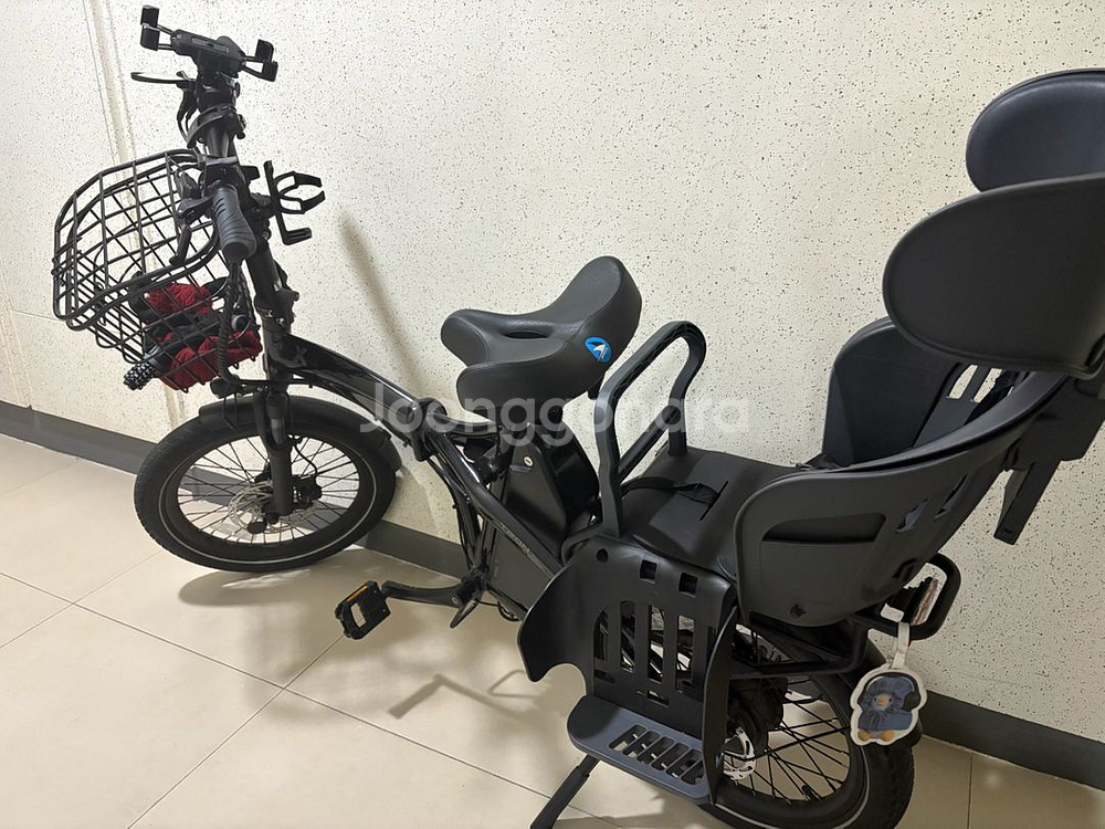 퀄리 전기자전거 + 유아안장--3