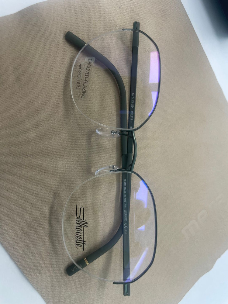 실루엣 안경테 신상 반무테 5585 이미지