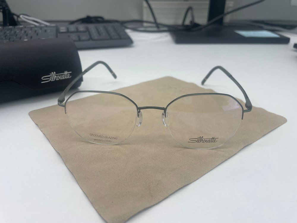 실루엣 안경테 신상 반무테 5585 이미지