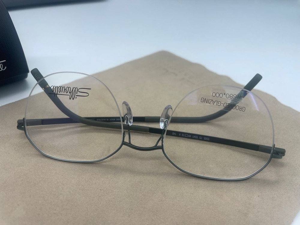 실루엣 안경테 신상 반무테 5585 이미지