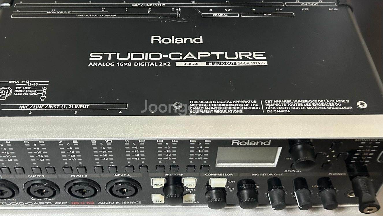 롤랜드 스튜디오 캐처 오디오 인터페이스, Roland Studio-Capture UA-1610 판매--0