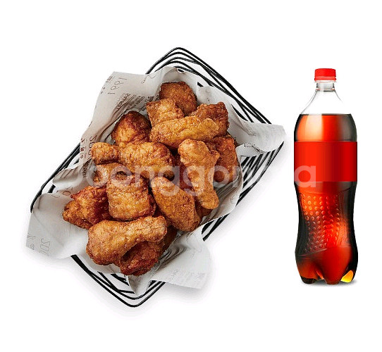 교촌치킨 간장한마리+콜라--0