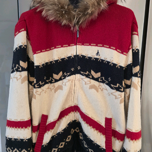 빈폴 니트 후드 가디건 100