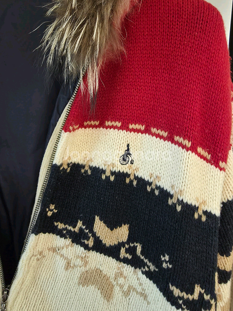 빈폴 니트 후드 가디건 100--4