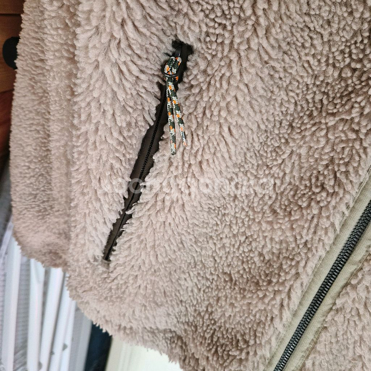 노스페이스 기모 양털 후리스 에코 뽀글이 후드 M 95--2