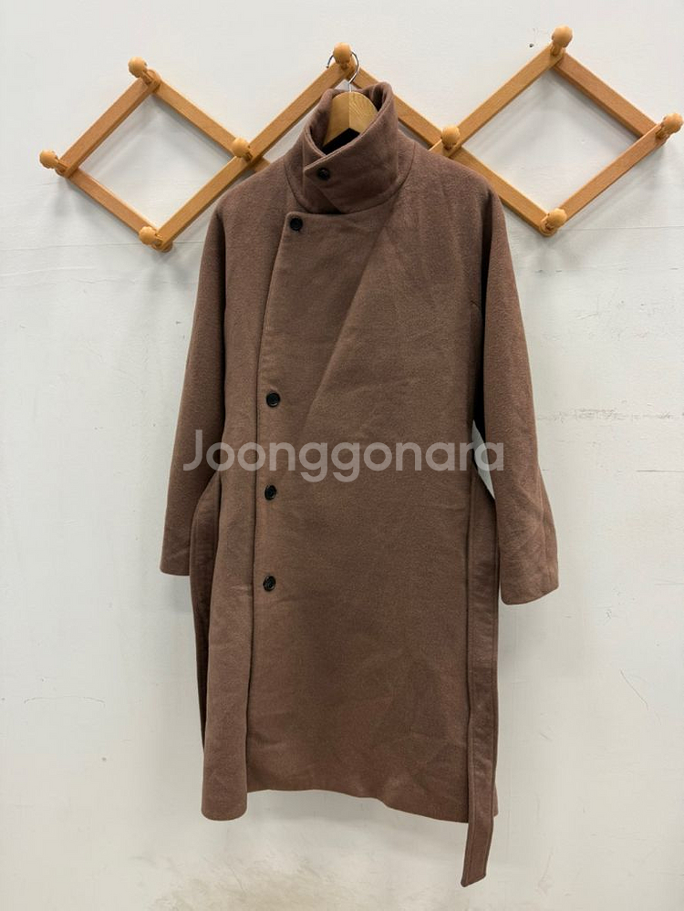시스템옴므 캐시미어 블렌드 롱코트 오버핏 95~105--1