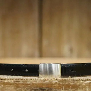 산타트리나타 GENUINE LEATHER Plaque belt Black