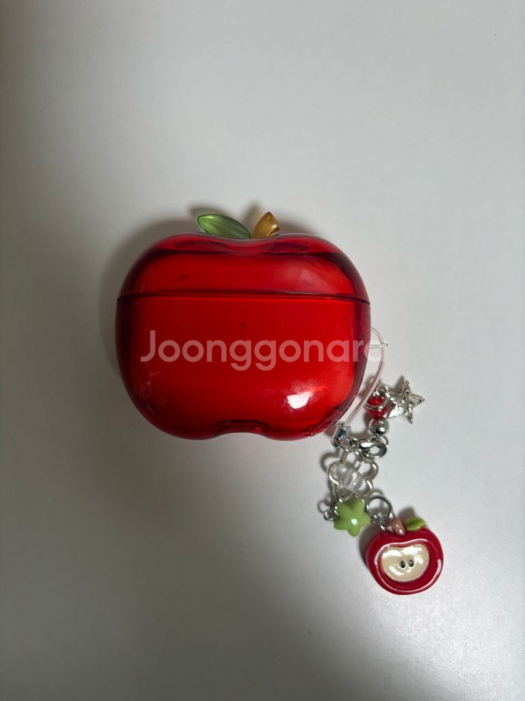 애플 에어팟프로1 사과 케이스 + 키링--0