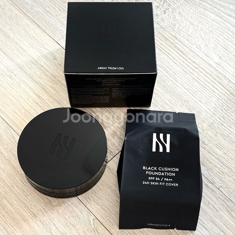 [본품1+리필1] NEW 헤라 블랙쿠션 21C1 21호 로즈바닐라 듀오--0