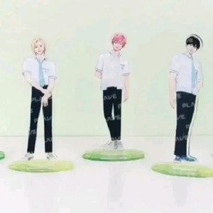 아이돌 그룹 애니메이션 캐릭터 피규어 세트