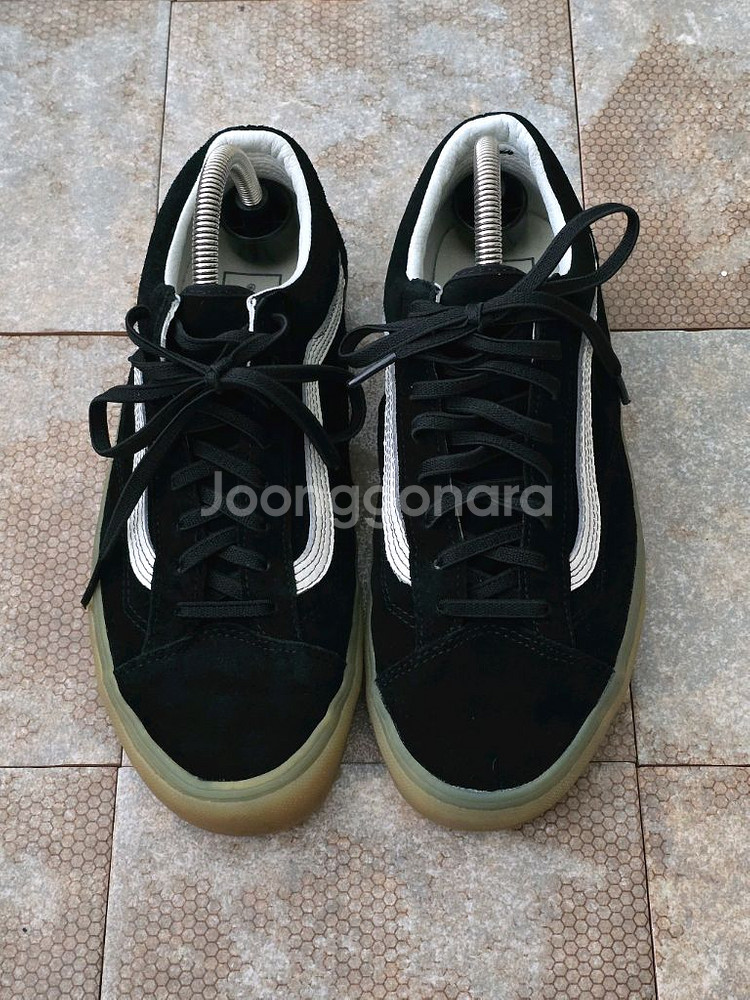 (270)반스 스타일 36 더블 라이트 블랙 마스 스니커즈 운동화--1