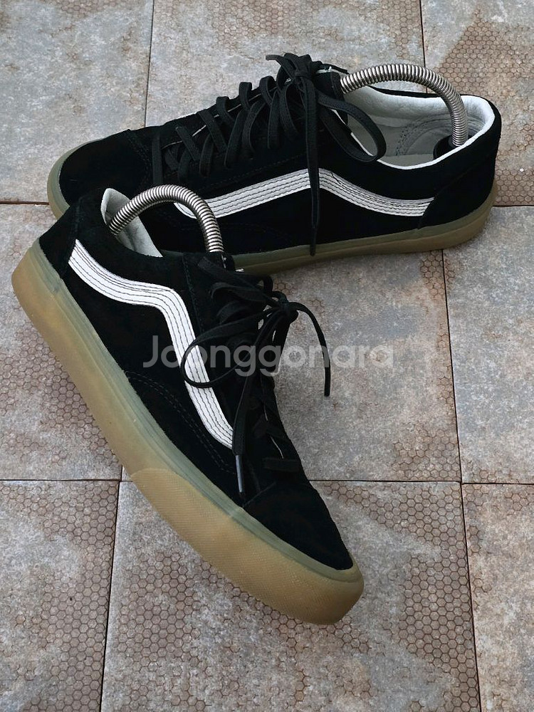 (270)반스 스타일 36 더블 라이트 블랙 마스 스니커즈 운동화--5