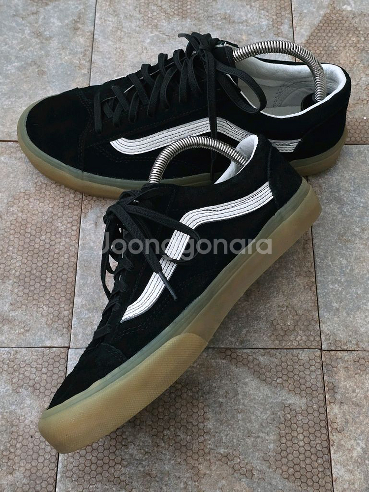 (270)반스 스타일 36 더블 라이트 블랙 마스 스니커즈 운동화--4