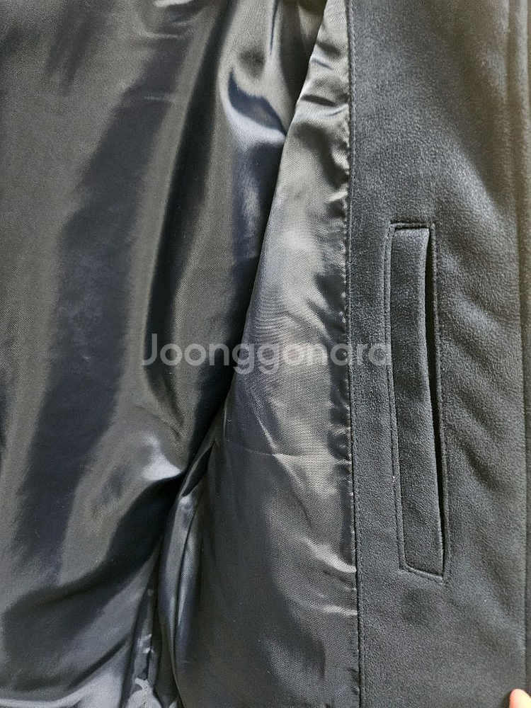 앤듀 남성 스웨이드 트러커 자켓 100 네이비--1