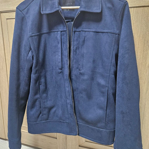 앤듀 남성 스웨이드 트러커 자켓 100 네이비