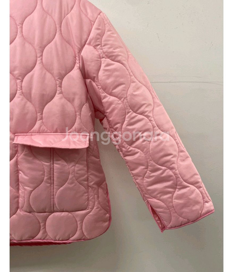 엔트크제이 리미티드 핑크 퀼팅 점퍼--8