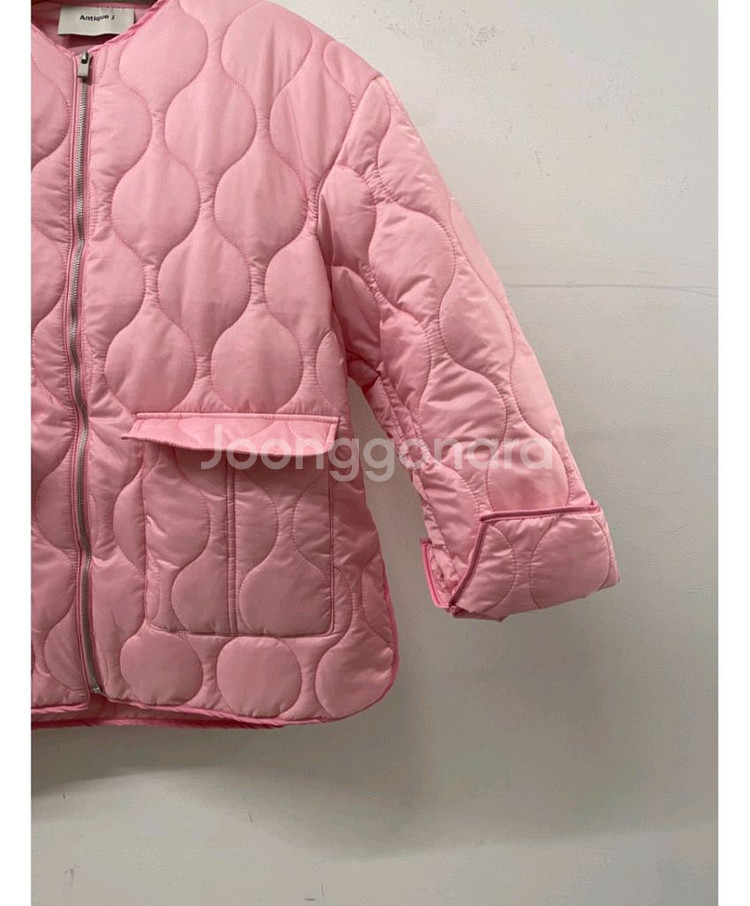 엔트크제이 리미티드 핑크 퀼팅 점퍼--9