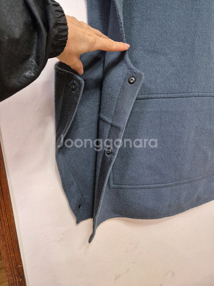 보브 루즈핏 후드 핸드메이드 베스트(55~66)--1