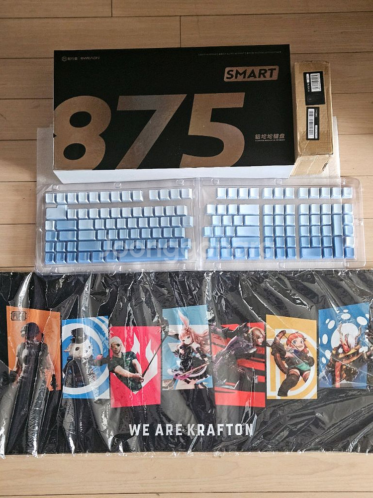 VXE 잠자리 마우스+기계식 풀알루미늄 무선 키보드 Smart875 풀 알루미늄 유무선 게이밍 75키 기계식 키보드--0