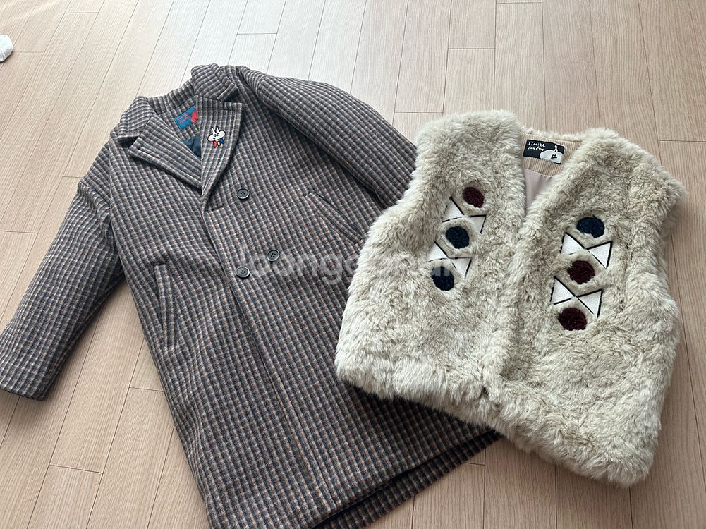 리미떼두두 코트 퍼조끼 xxl--6