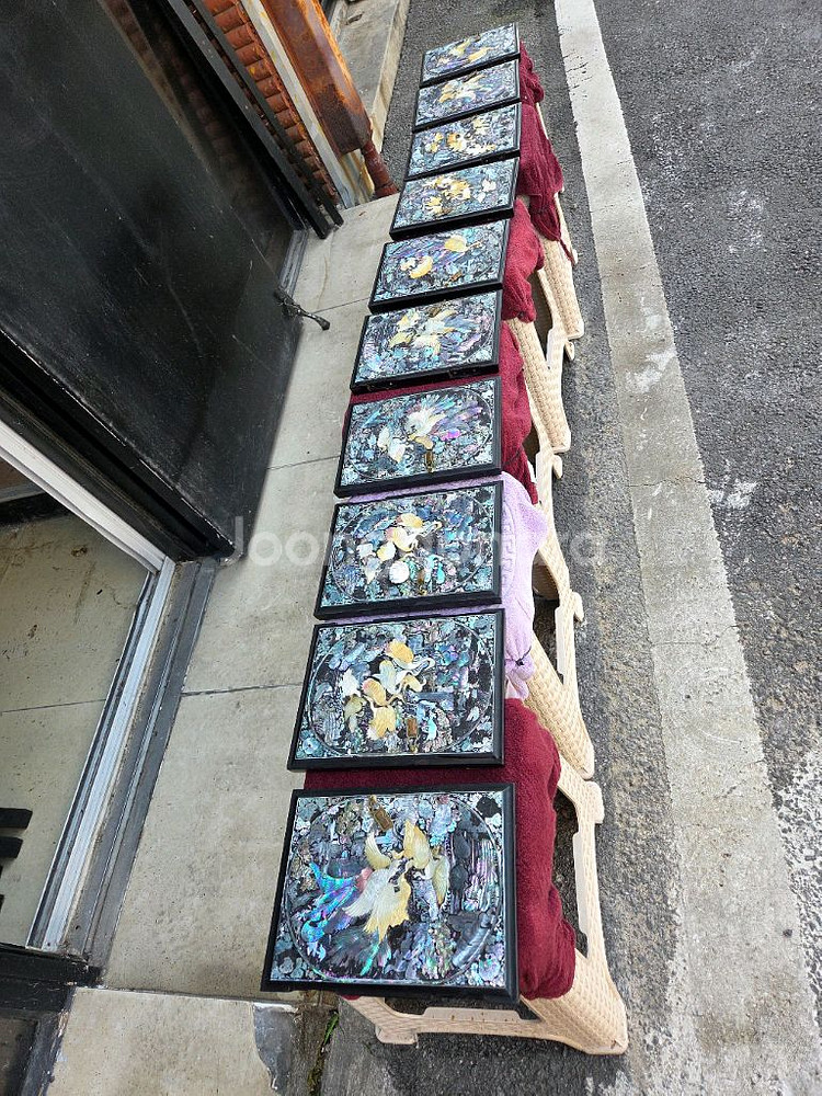 나전칠기 자개문짝--0