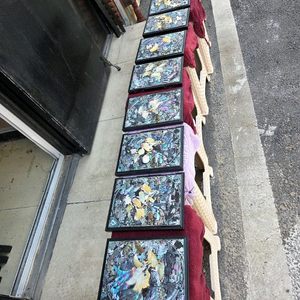 나전칠기 자개문짝