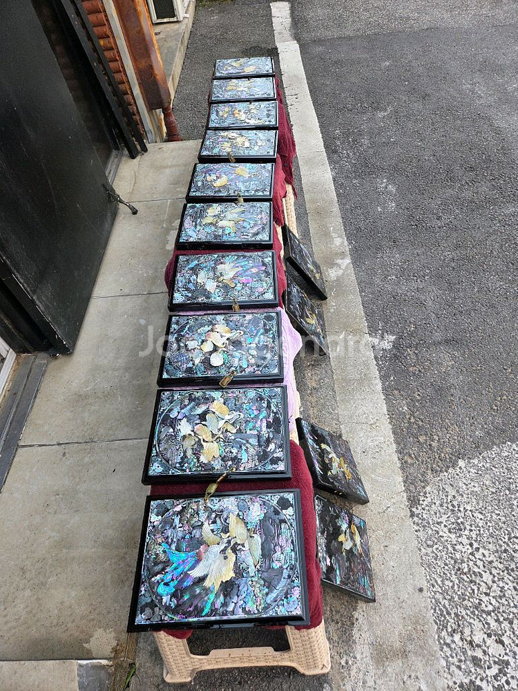 나전칠기 자개문짝--1