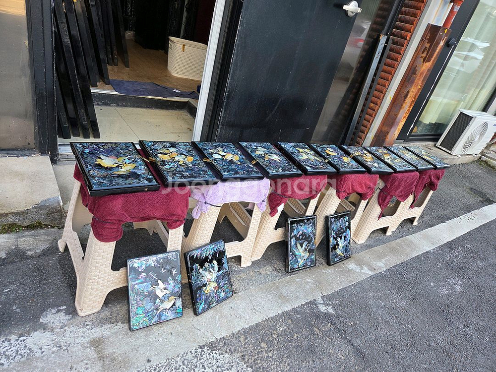 나전칠기 자개문짝--3