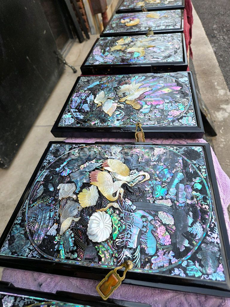 나전칠기 자개문짝--2