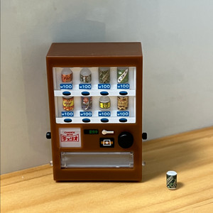 작동하는 가챠) 체리오 자판기 갈색