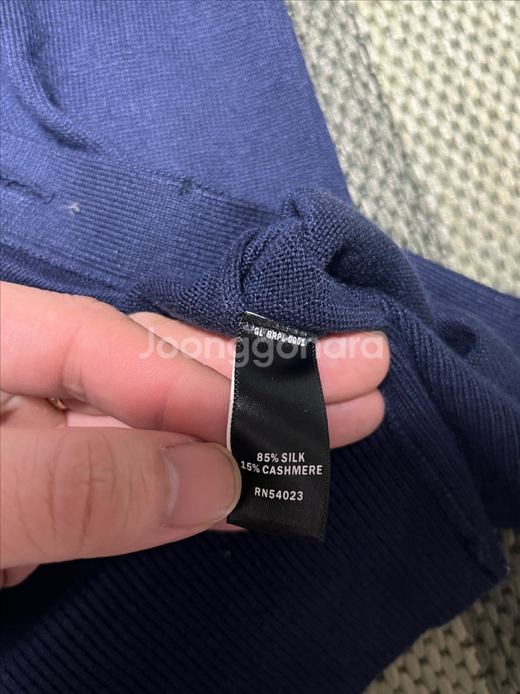 공용 바나나리퍼블릭 실크 캐시미어 브이넥 가디건 M--5