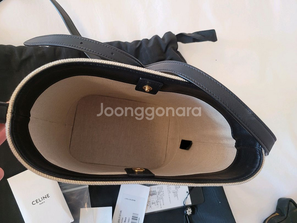 트리오페 캔버스 버킷백--4