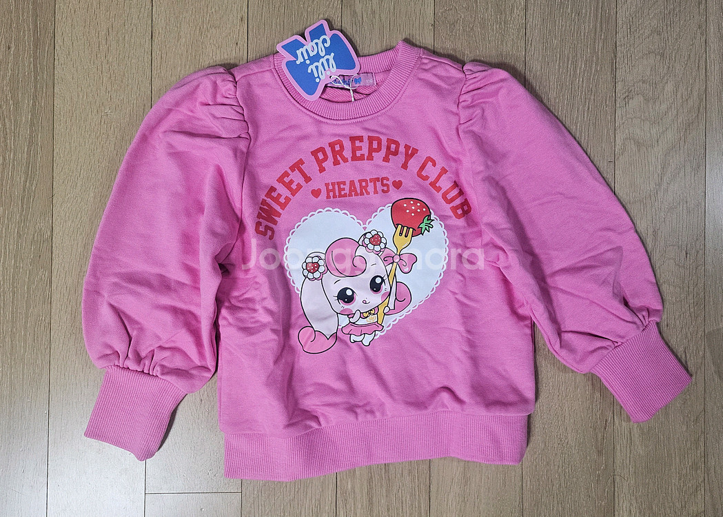 여아옷 티니핑 핑크 기모원피스 맨투맨 티셔츠 110오로라핑 하츄핑--2