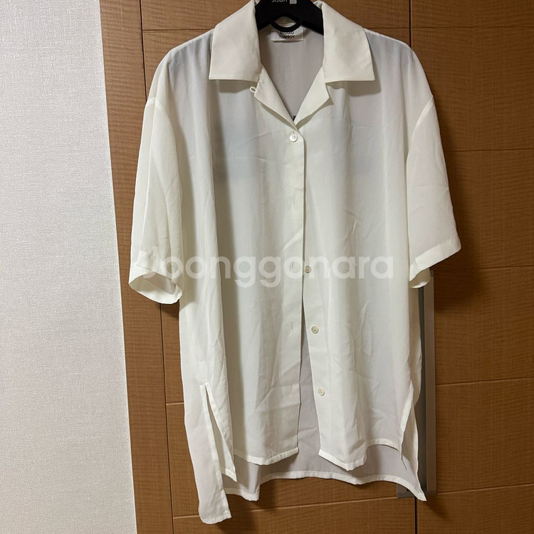 스튜디오톰보이 백 레터링 반팔셔츠 블라우스--3