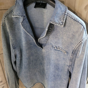 랑방 크리스탈 데님 셔츠