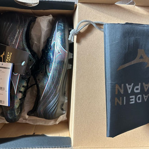 미즈노 알파 재팬 250mm 새상품 블랙