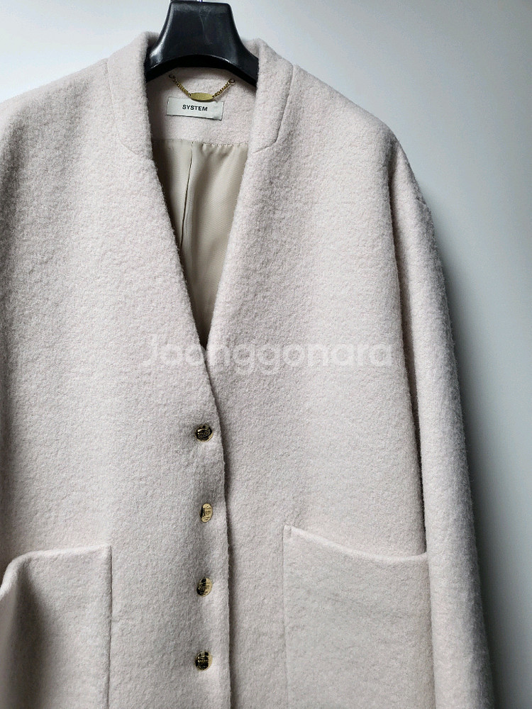 시스템 자켓 코트(양모72% 알파카15%)--2