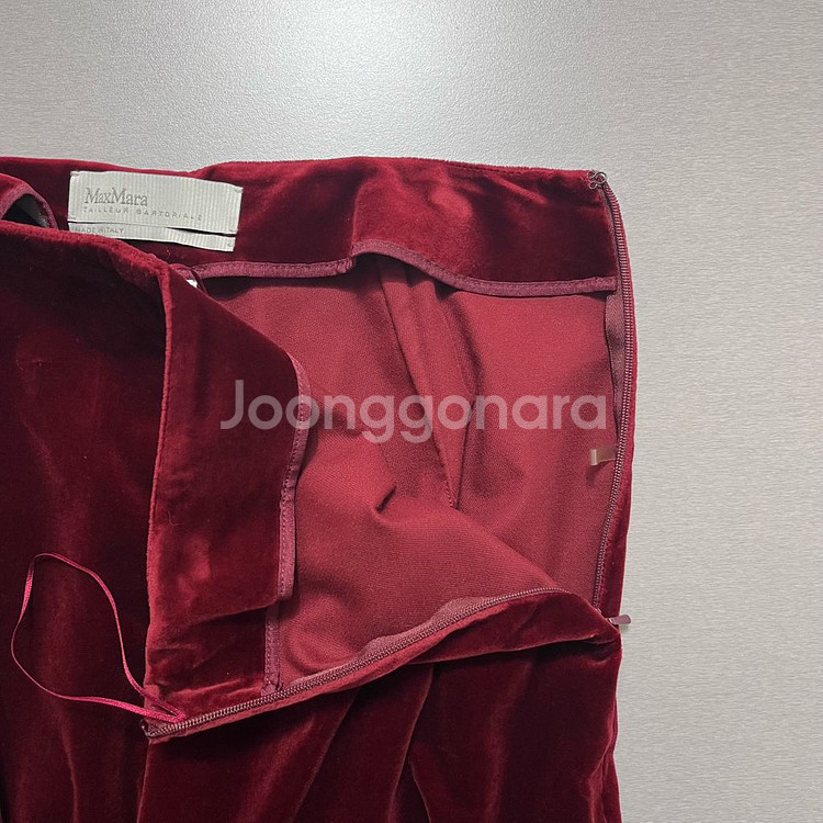 막스마라 (Max Mara) 벨벳 슬랙스 팬츠--3