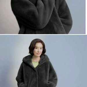 LBL 밍크 후드 집업 자켓 M 새상품