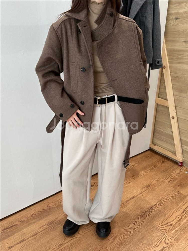 <새상품> 기모 핀턱 팬츠 3color--0