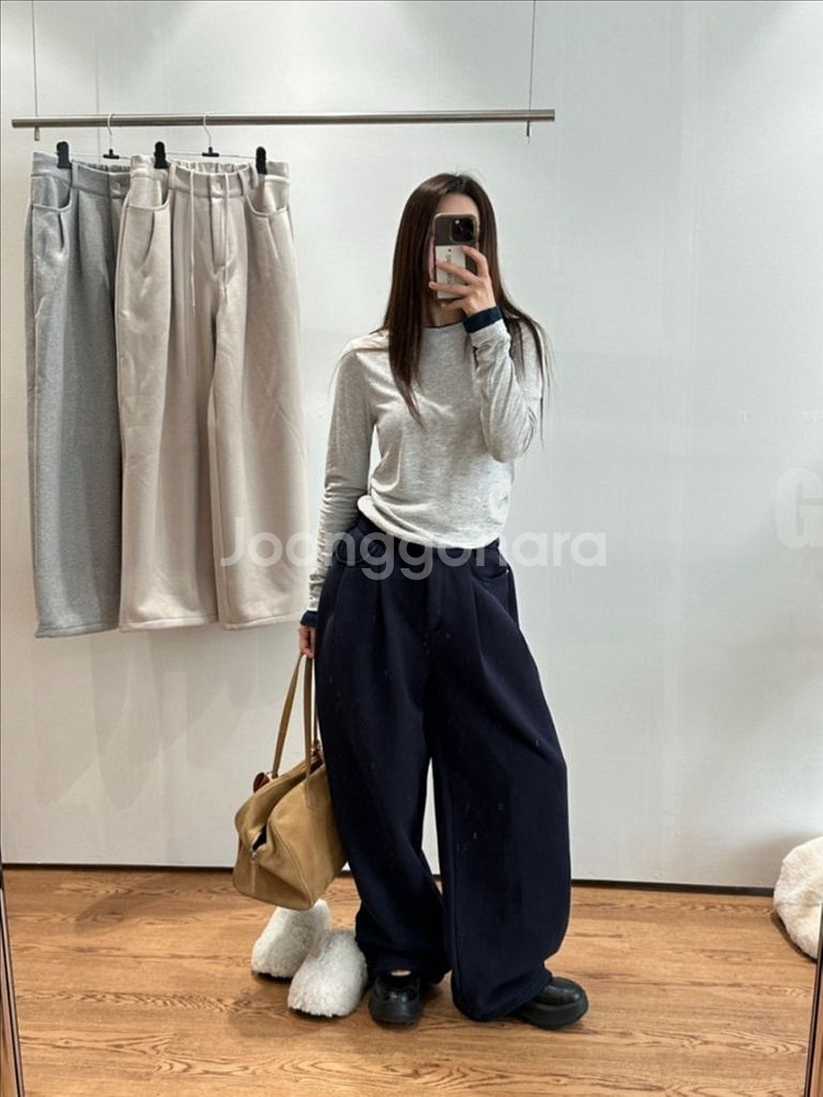 <새상품> 기모 핀턱 팬츠 3color--6