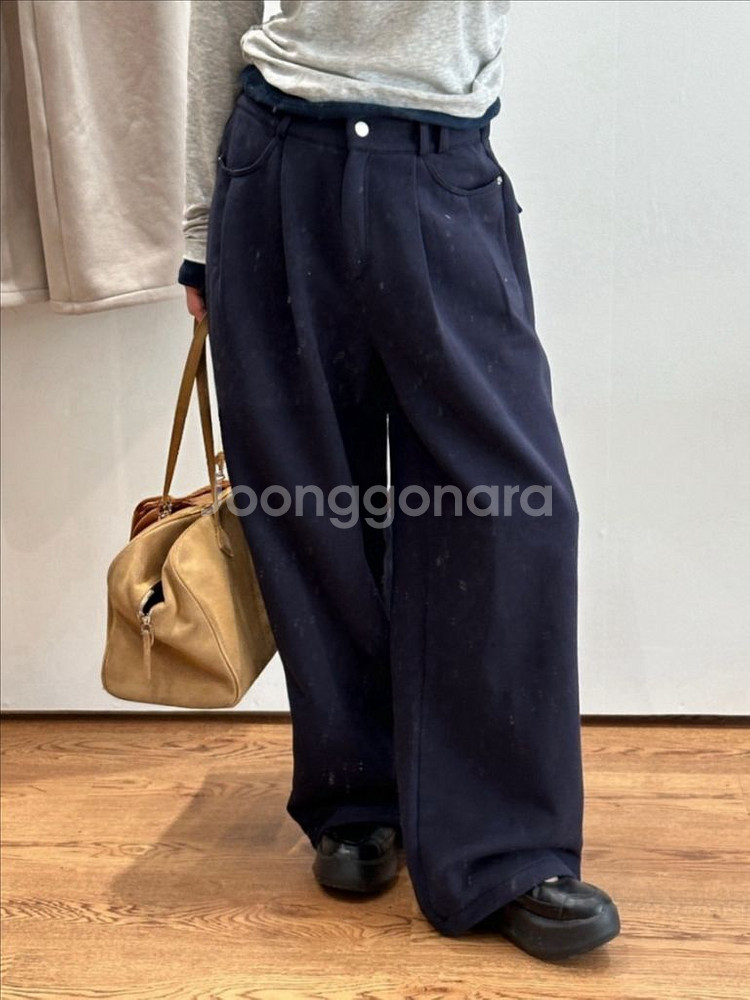 <새상품> 기모 핀턱 팬츠 3color--7