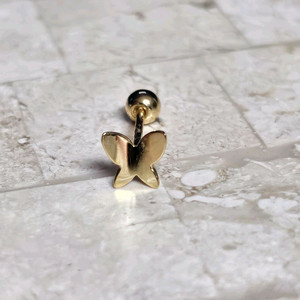 14k 골드 나비 피어싱