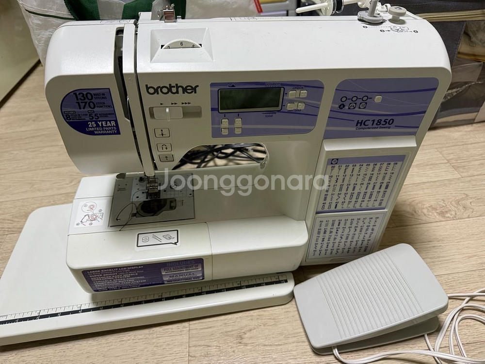 브라더 HC1850 재봉틀--3
