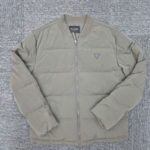 [XL]<게스>베이지 구스 패딩 점퍼