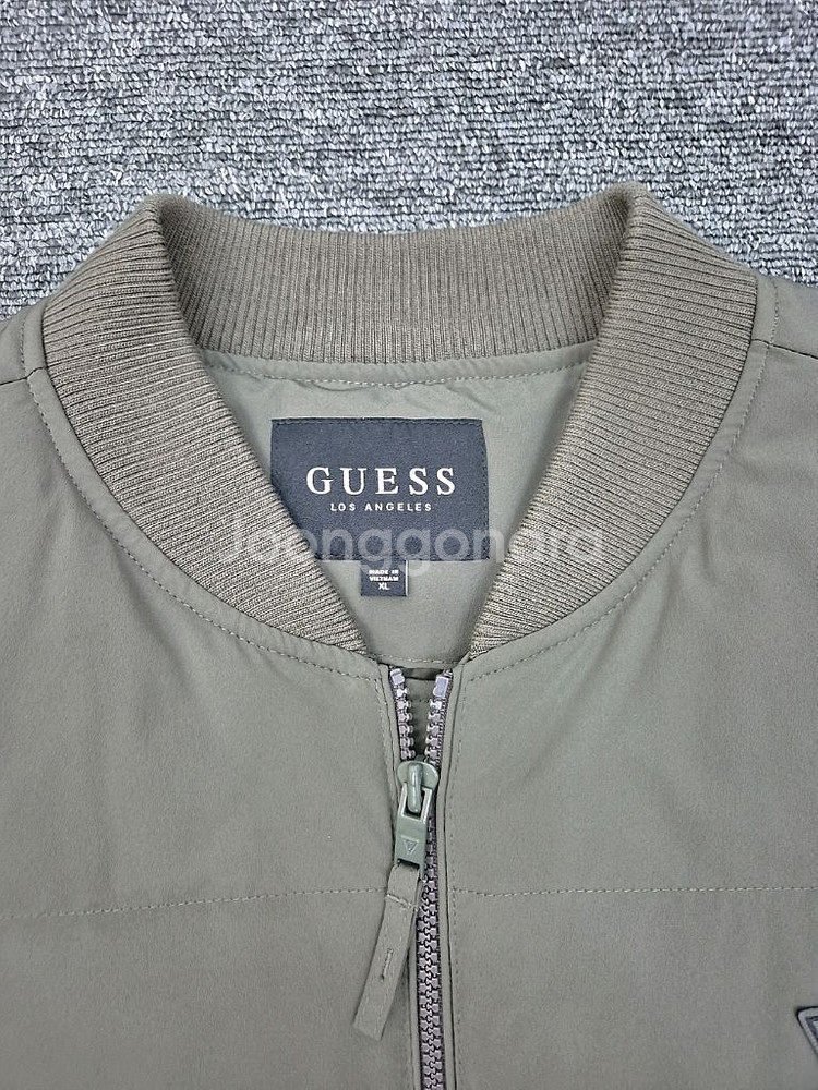 [XL]<게스>베이지 구스 패딩 점퍼--1