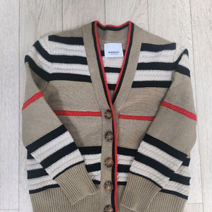 백화점.정품) 버버리키즈4y 가디건(울,캐시미어)