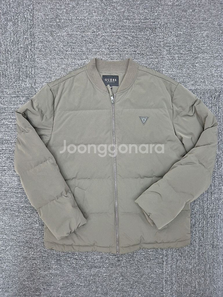 [XL]<게스>베이지 구스 패딩 점퍼--4