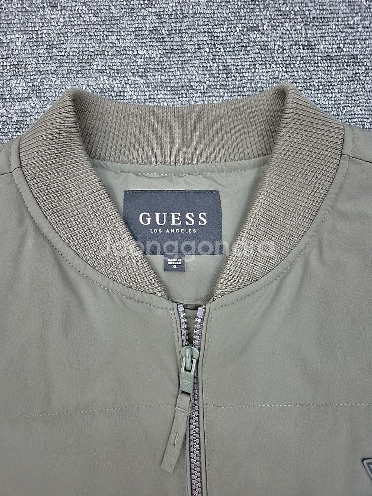 [XL]<게스>베이지 구스 패딩 점퍼--6