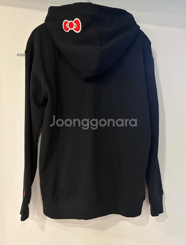 산리오 키티X뉴에라 블랙 후드집업 55-66 (새제품 정품)--8